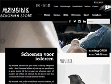 Tablet Screenshot of mensinkschoenen.nl
